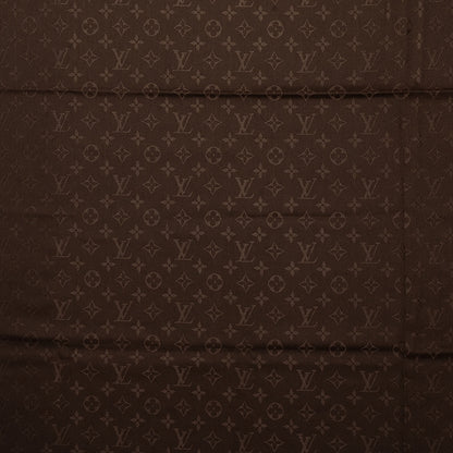 Louis Vuitton Wool Silk Monogram Shawl Chocolate 1 of 6