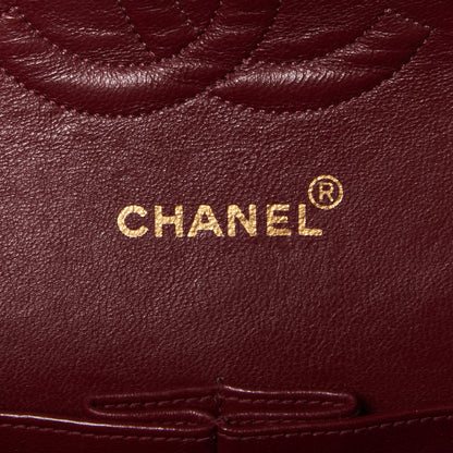 Chanel Lambskin Quilted Medium Double Flap Black 8 of 9