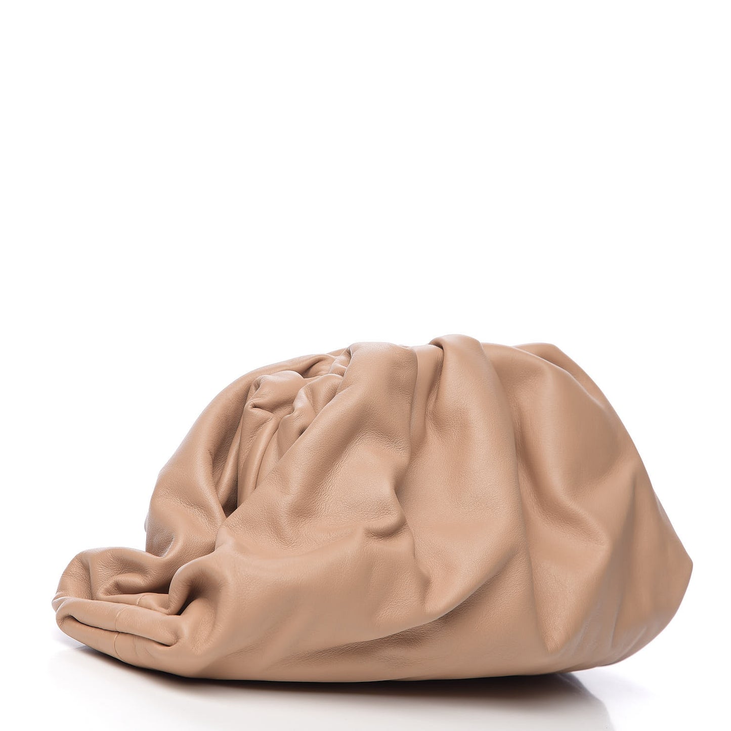 Smooth Butter Calf The Pouch Oversized Clutch Nude