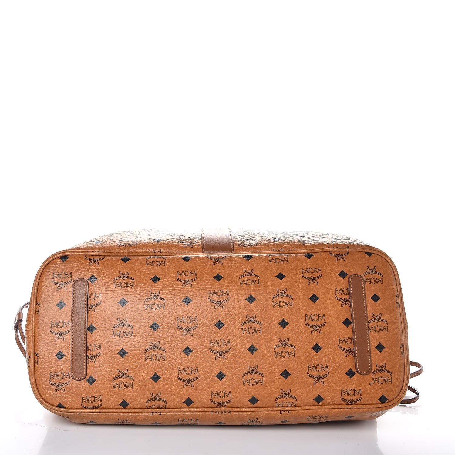 MCM Visetos Large Liz Reversible Shopper Tote Cognac 6 of 20