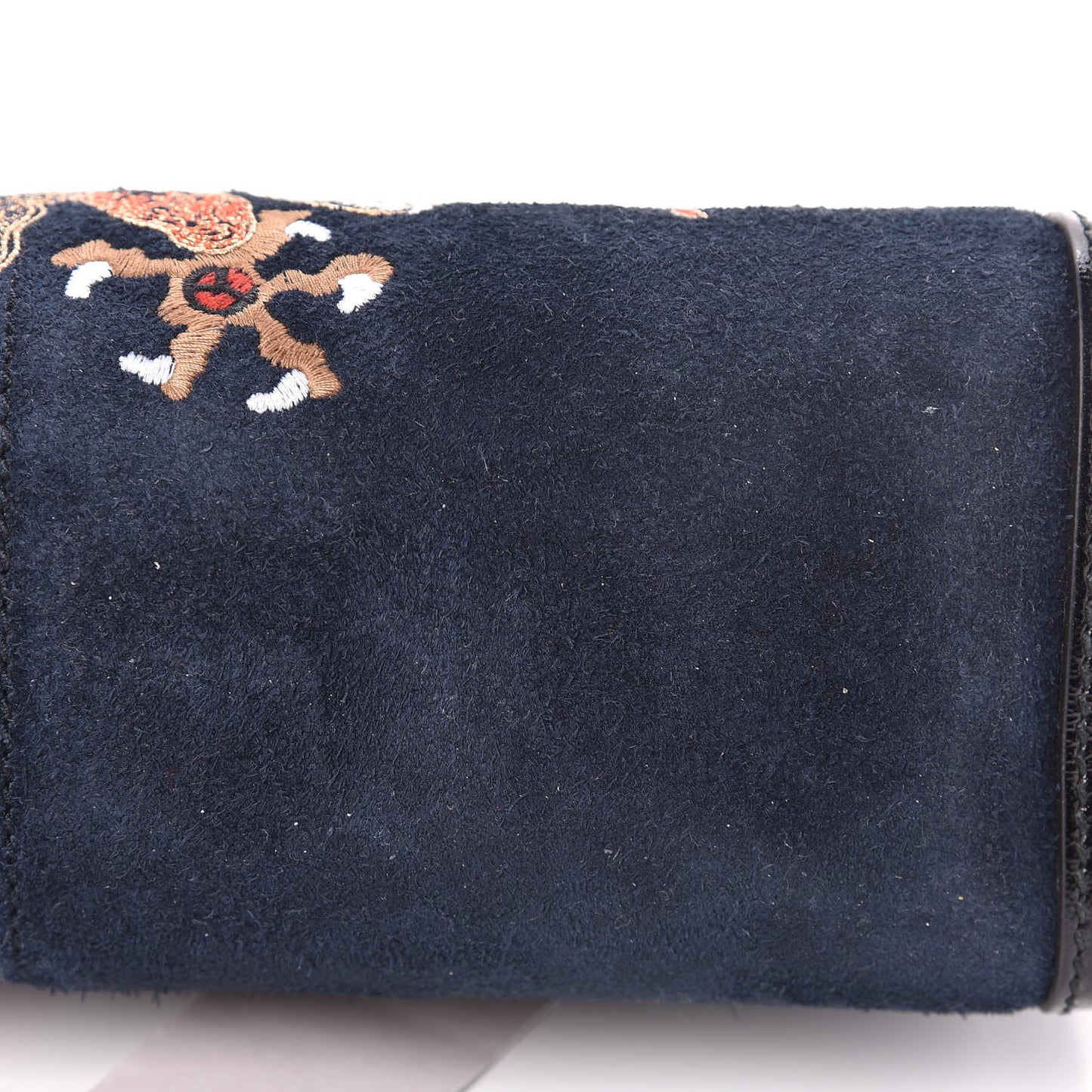 Suede Patent Web Dragon Embroidered Medium Ophidia Chain Shoulder Bag Blue Multicolor Black