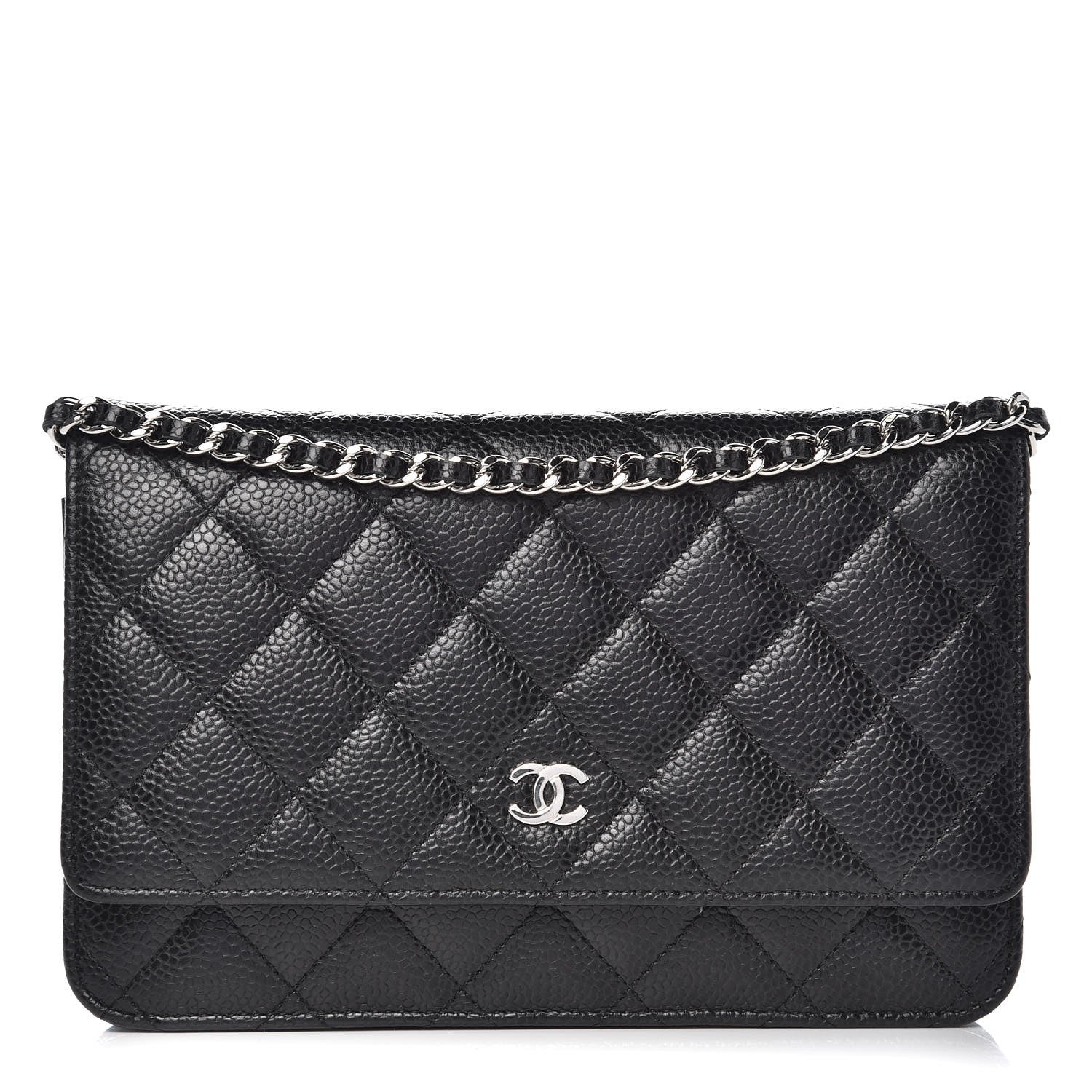 Chanel Caviar Quilted Wallet On Chain WOC Black 1 of 8