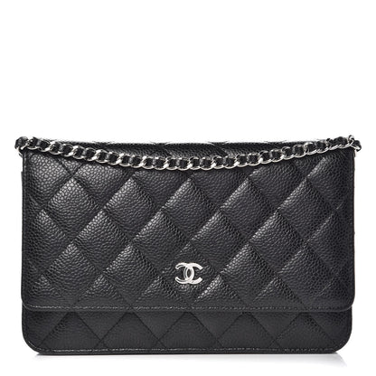 Chanel Caviar Quilted Wallet On Chain WOC Black 1 of 8