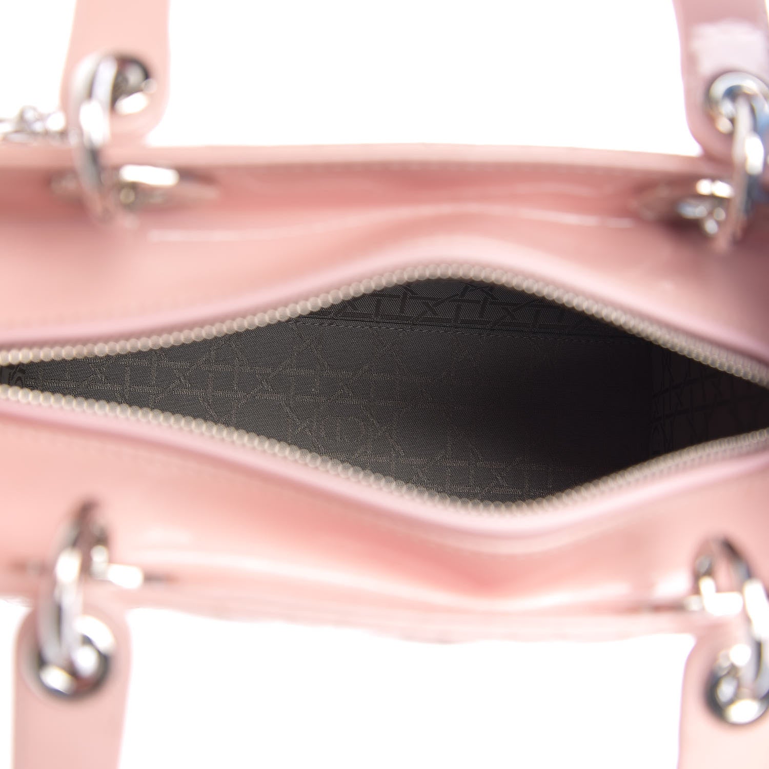 Christian Dior Patent Cannage Medium Lady Dior Rose Clair 4 of 11