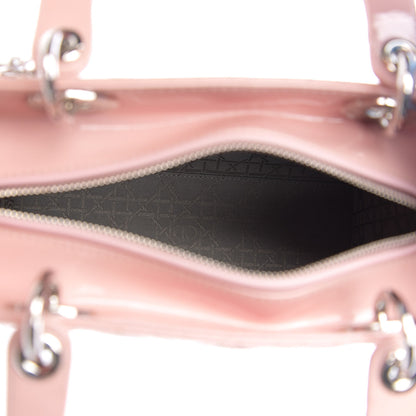 Christian Dior Patent Cannage Medium Lady Dior Rose Clair 4 of 11