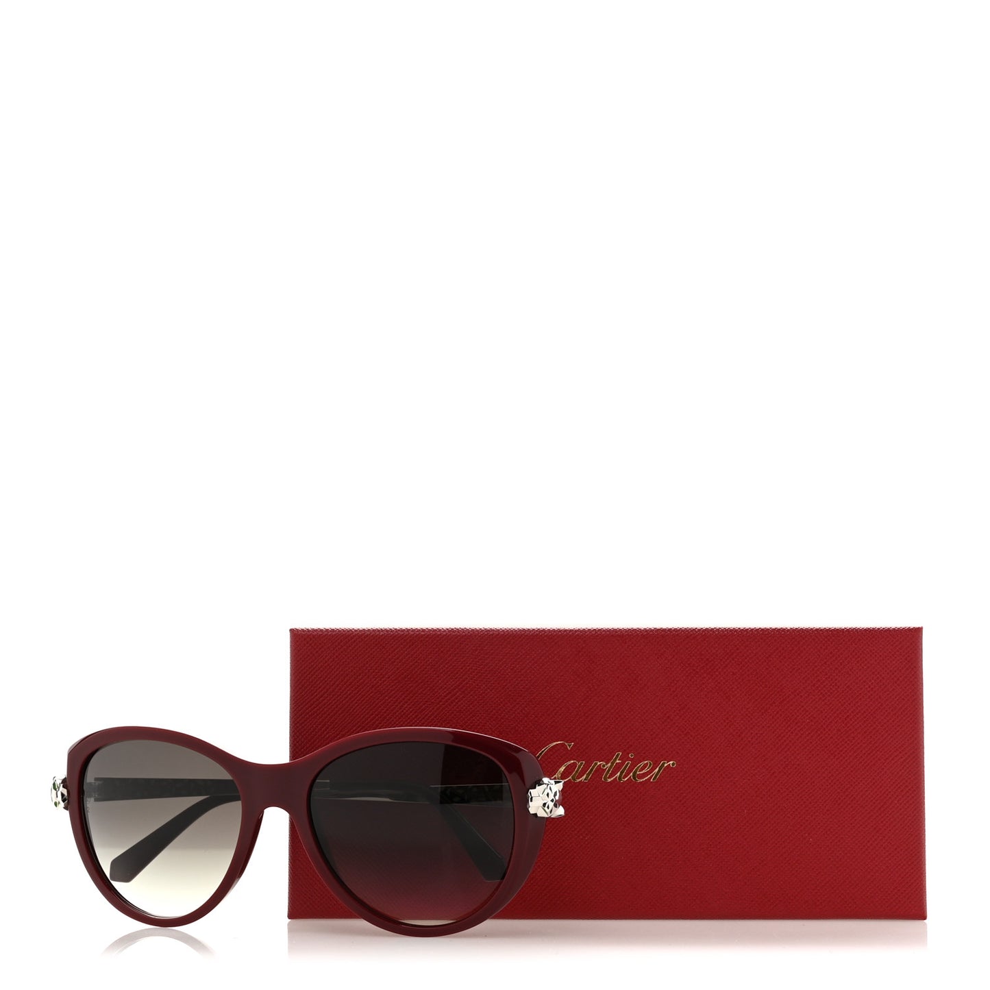 Panthere Wild De Cartier Sunglasses Burgundy