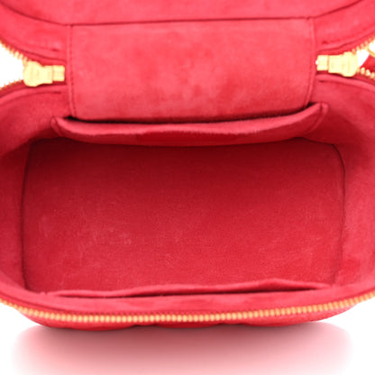 Christian Dior Lambskin Cannage Small Diortravel Vanity Case Red 5 of 9