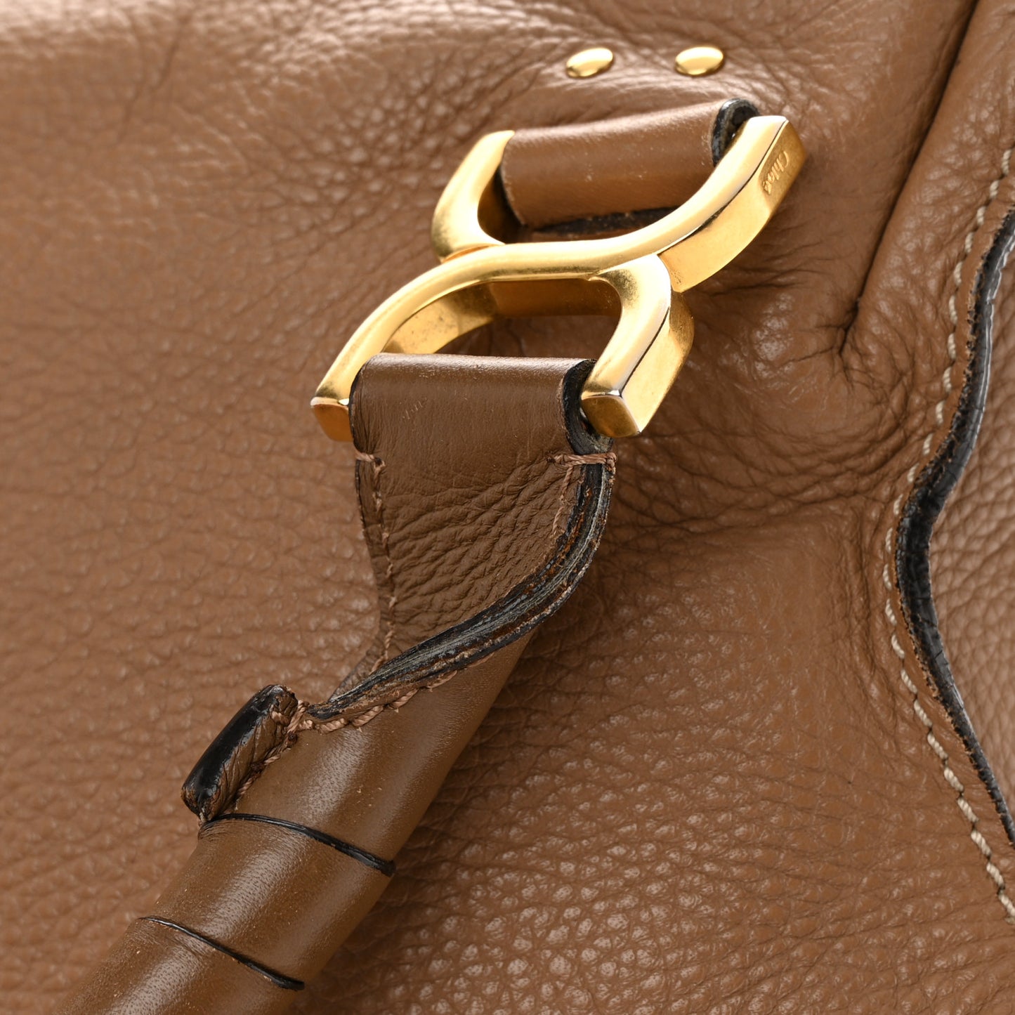 Calfskin Medium Marcie Satchel Light Tan