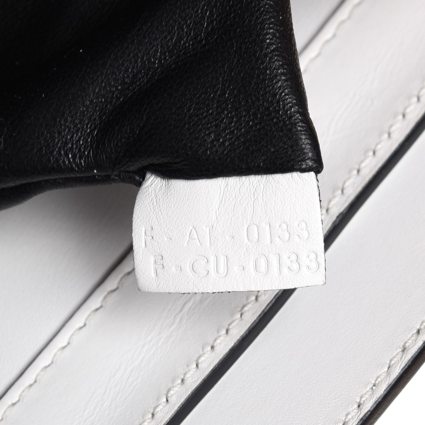 Smooth Calfskin Mini Bi-Color Luggage White Black