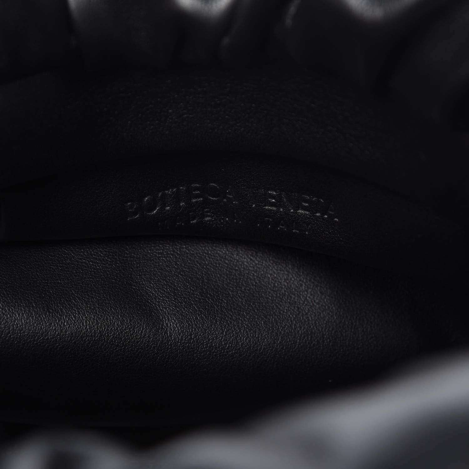 Bottega Veneta Calfskin The Pouch Chain Black 8 of 9