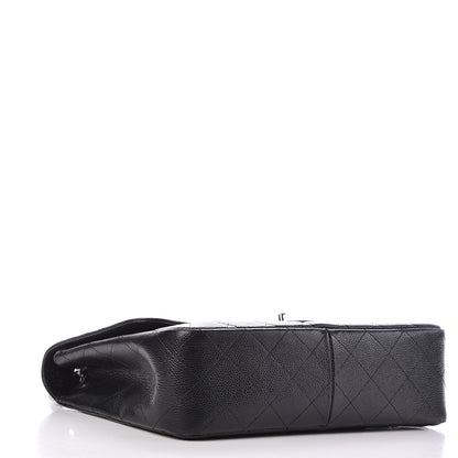 Chanel Caviar Quilted Jumbo Single Flap Black 4 of 10