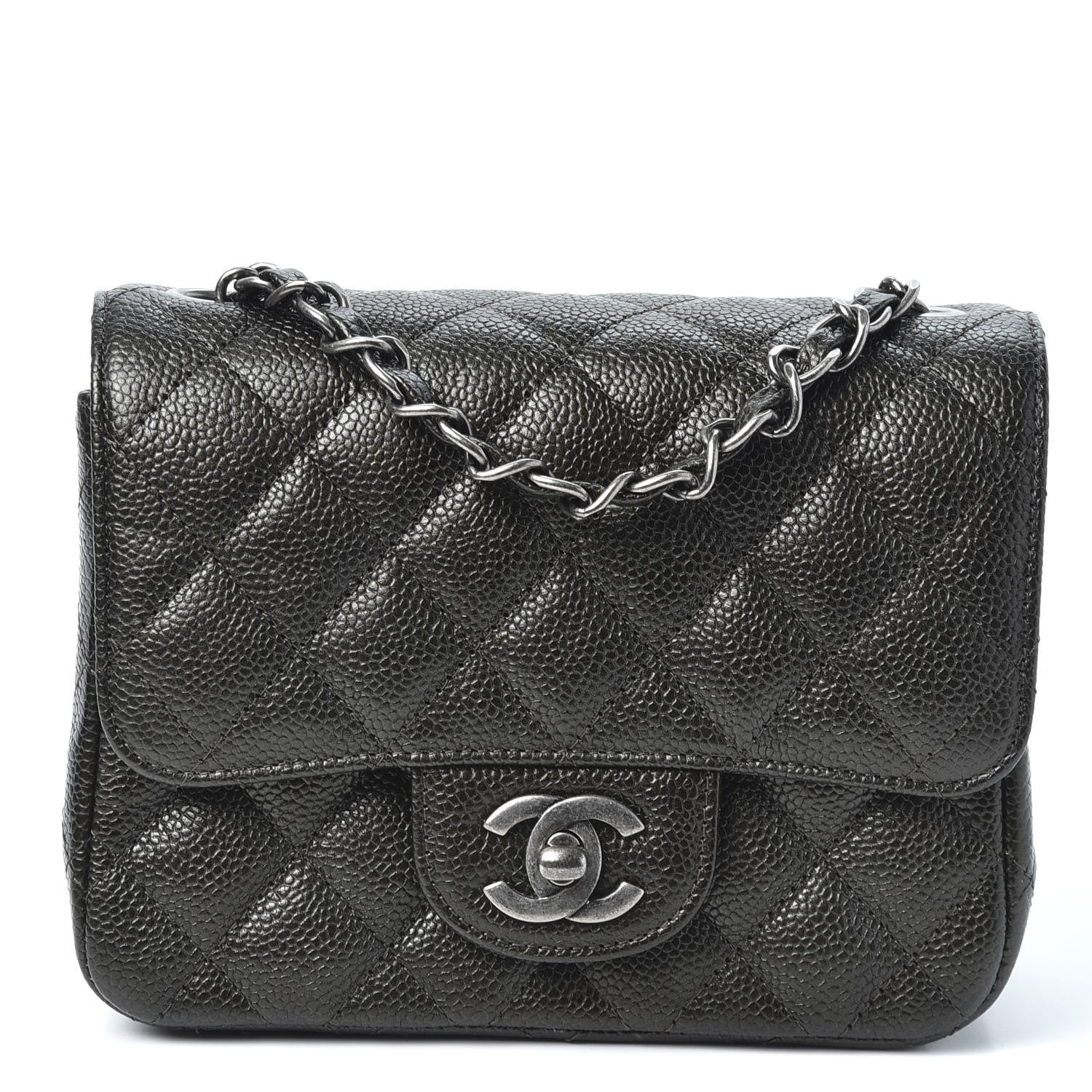 Chanel Caviar Quilted Mini Square Flap Charcoal 1 of 10