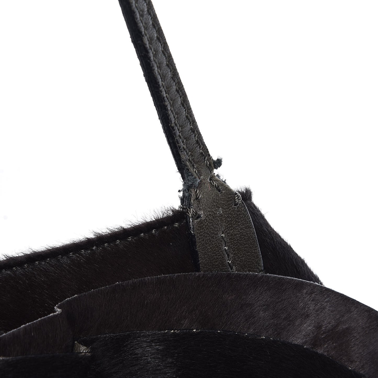 Calf Hair Petale Tote Brown
