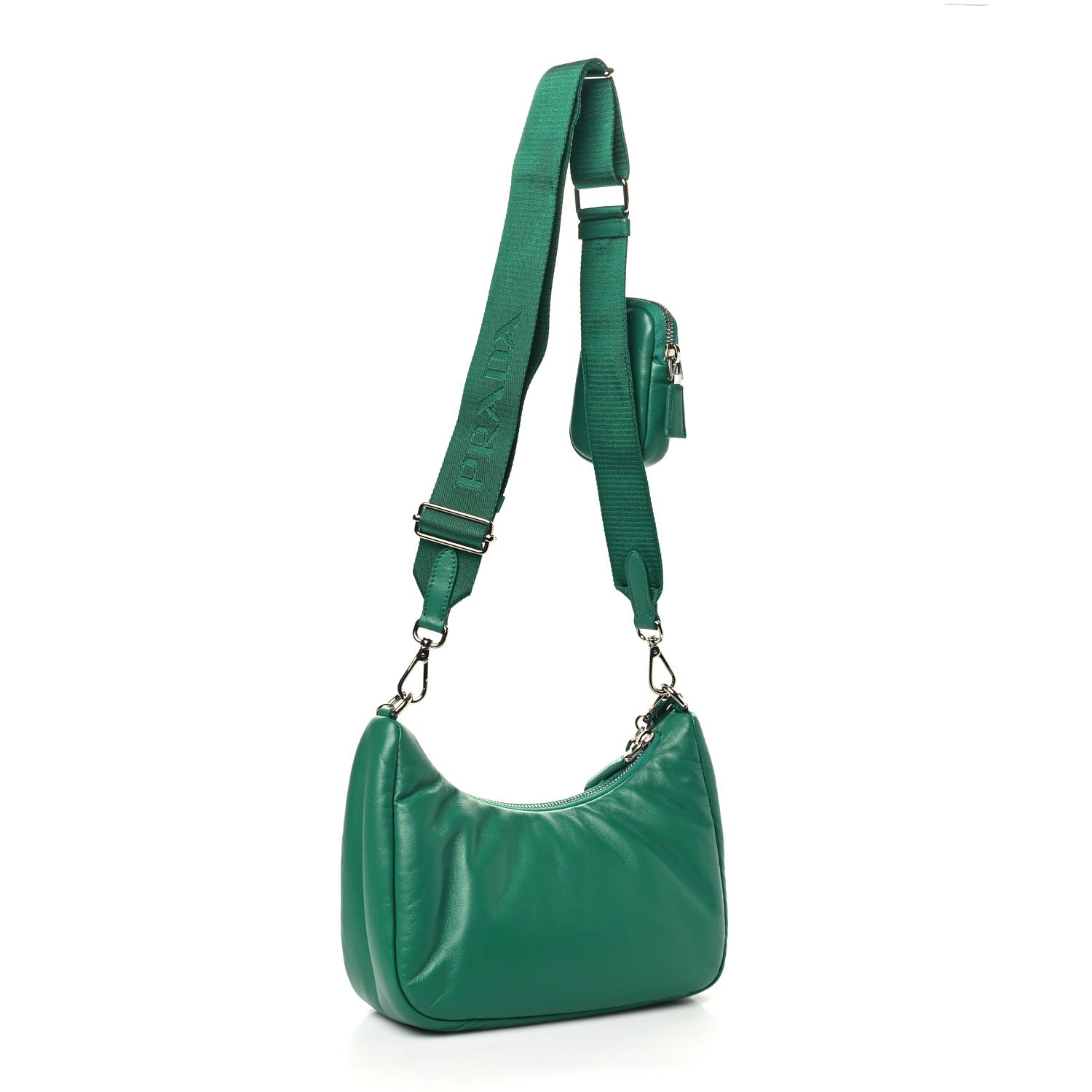 Prada Nappa Soft Padded Re-Edition 2005 Shoulder Bag Mango 3 of 9