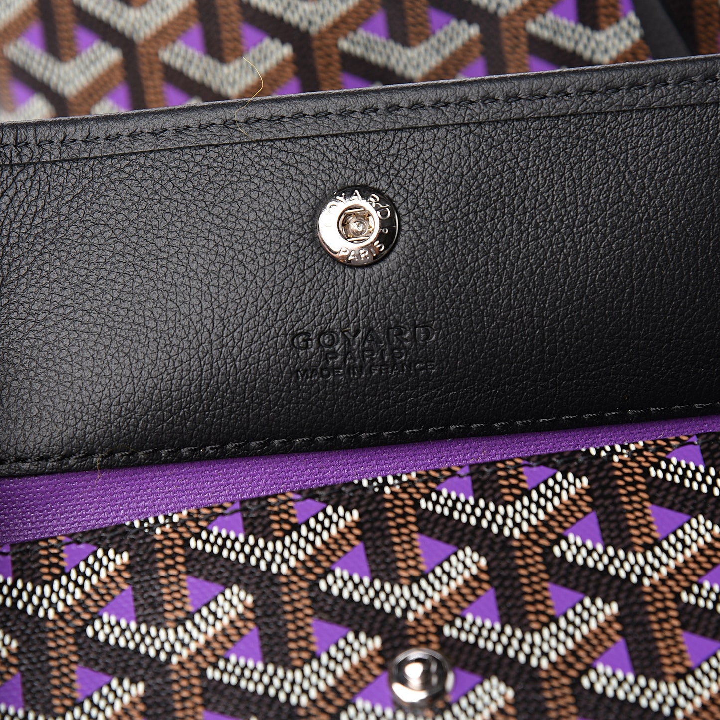 Goyardine Saint Louis Claire Voie PM Black Violet