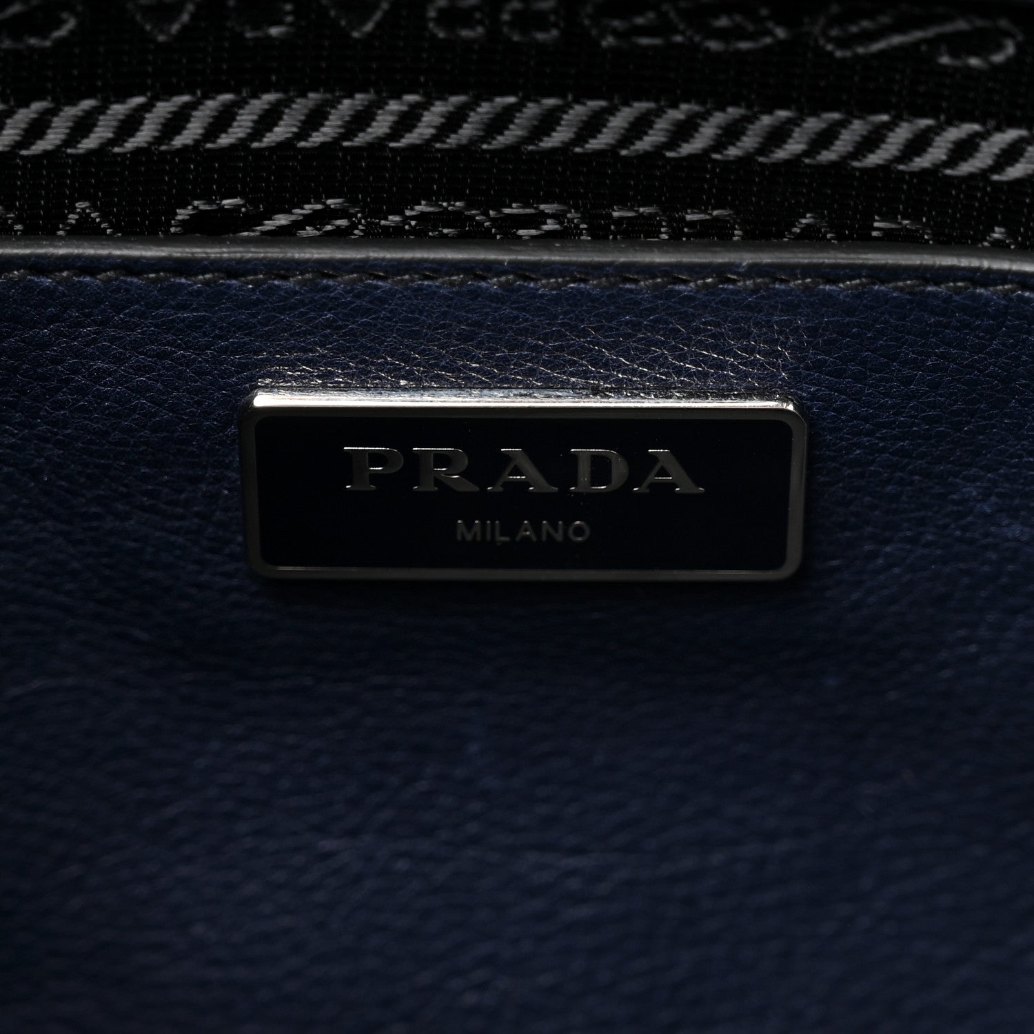 Prada Glace Calf Scamosciato Twin Pocket Tote Baltico 5 of 10