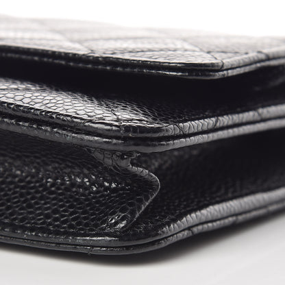 Chanel Caviar Quilted Wallet On Chain WOC Black 9 of 10