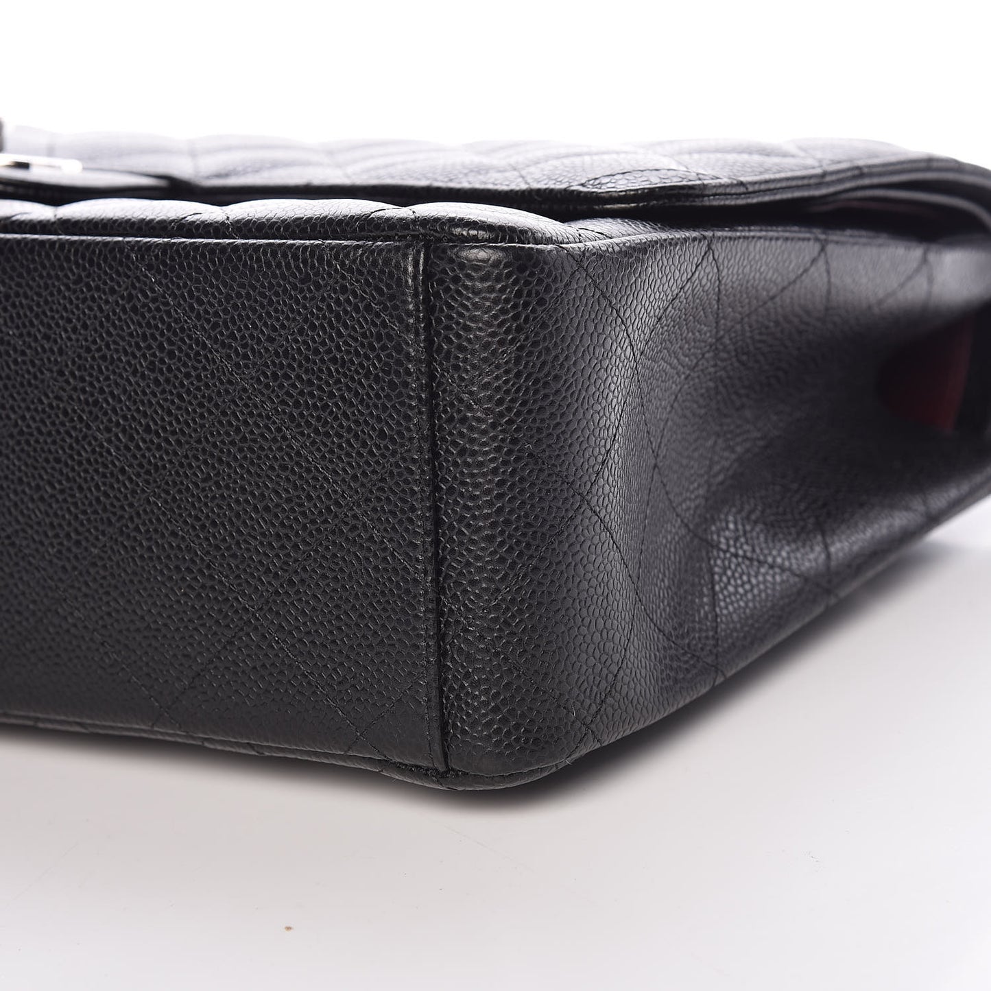 Caviar Quilted Maxi Double Flap Black