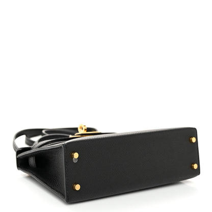 Hermes Epsom Mini Kelly Sellier 20 Black 4 of 11