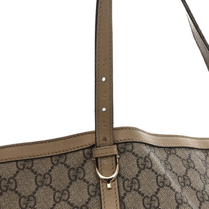 Gucci GG Supreme Monogram Medium Nice Tote Beige 14 of 15