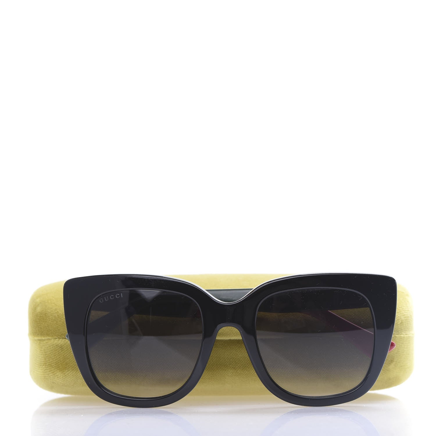 Gucci Cat Eye GG0163S Sunglasses Black 8 of 8