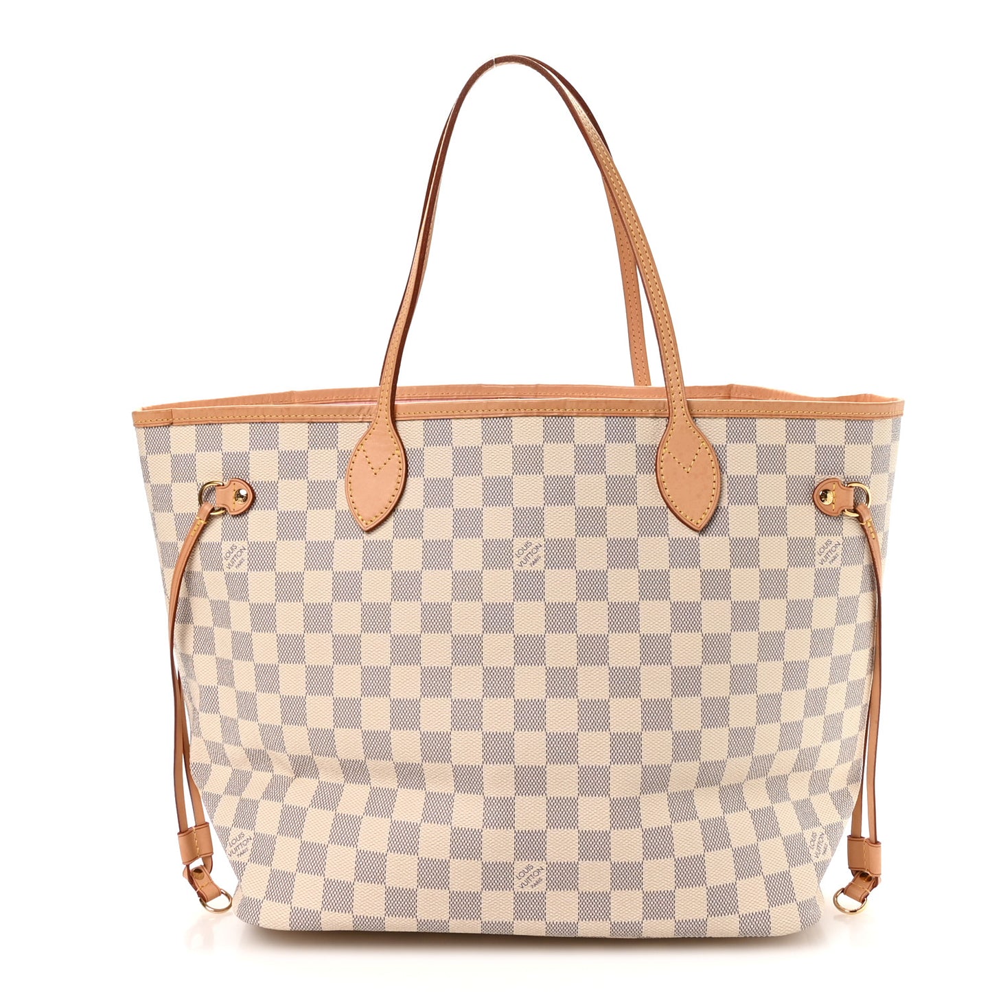 Damier Azur Neo Neverfull MM Rose Ballerine