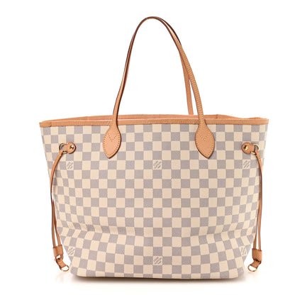 Louis Vuitton Damier Azur Neo Neverfull MM Rose Ballerine 1 of 12