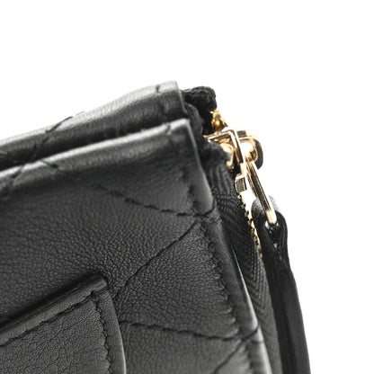 Chanel Calfskin Quilted Medium CC Pocket Cosmetic Case Black 8 of 10