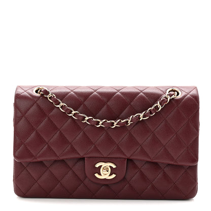 Chanel Caviar Quilted Medium Double Flap Burgundy 1 of 11