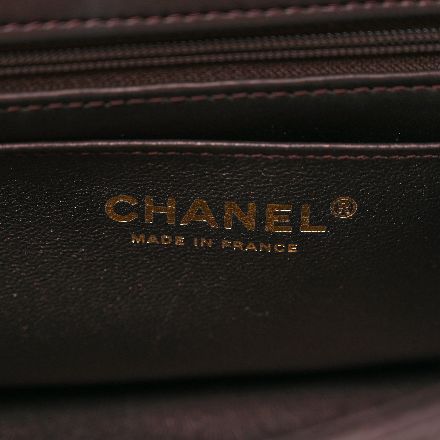 Chanel Iridescent Lambskin Quilted Mini Top Handle Rectangular Flap Burgundy 7 of 10