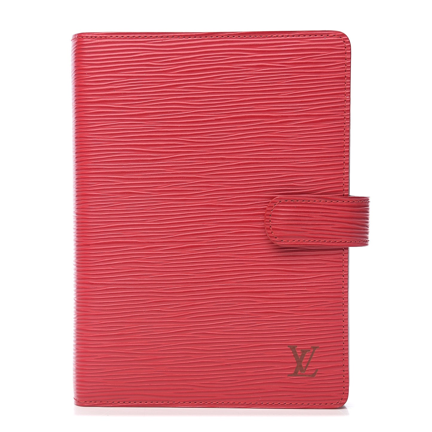 Epi Medium Ring Agenda Cover Rouge