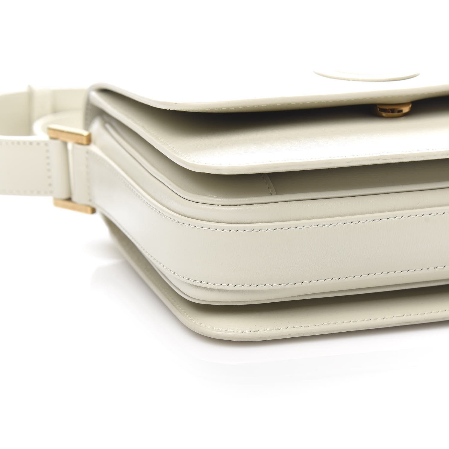 Saint Laurent Calfskin Le 61 Shoulder Bag White 7 of 9
