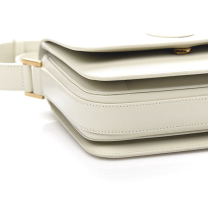 Saint Laurent Calfskin Le 61 Shoulder Bag White 7 of 9