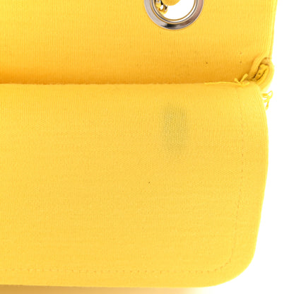 Chanel Jersey Quilted Medium Double Flap Yellow 10 of 16