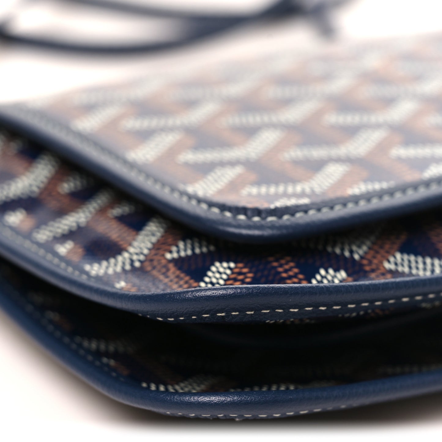 Goyardine Plumet Wallet Clutch Navy