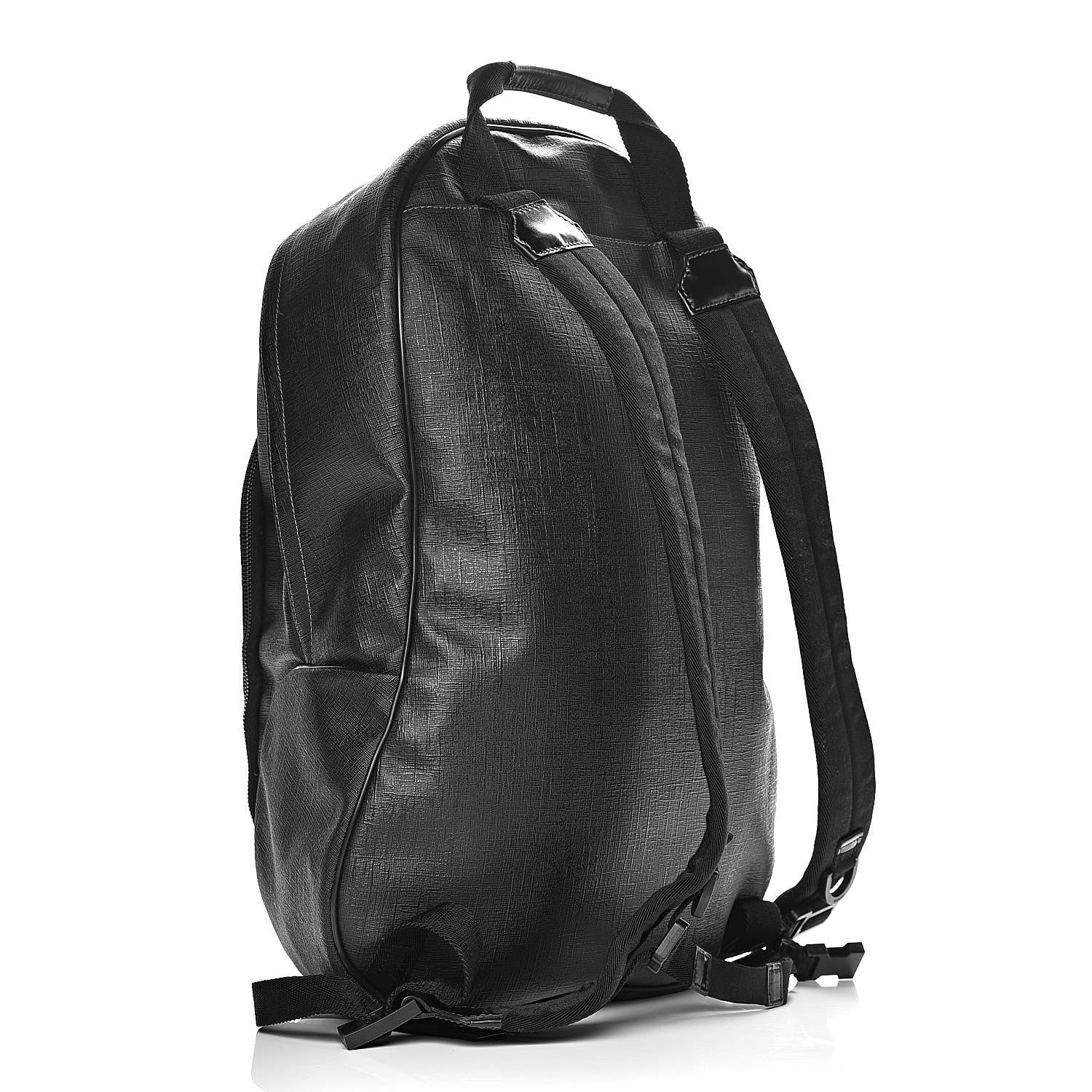 Gucci Coated Canvas Interlocking G Travel Backpack Black 3 of 15