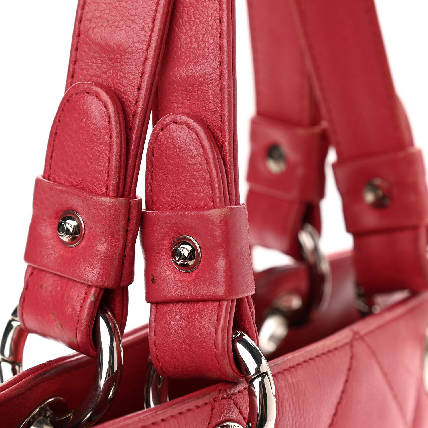 Chanel Soft Caviar Quilted CC Timeless Tote Fuchsia 16 of 19