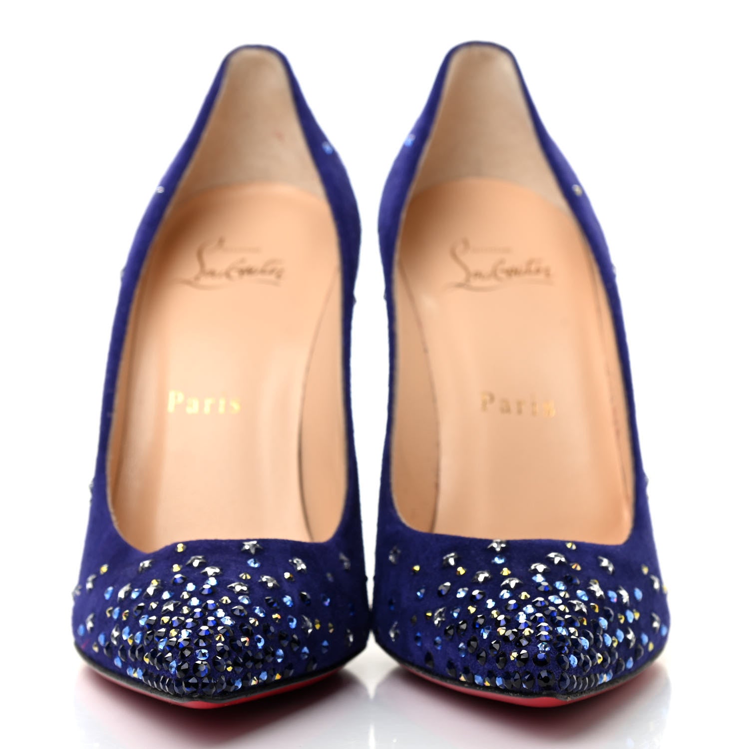 Christian Louboutin Veau Velours Gravitanita 100 Pumps 36.5 Version Encre 2 of 7