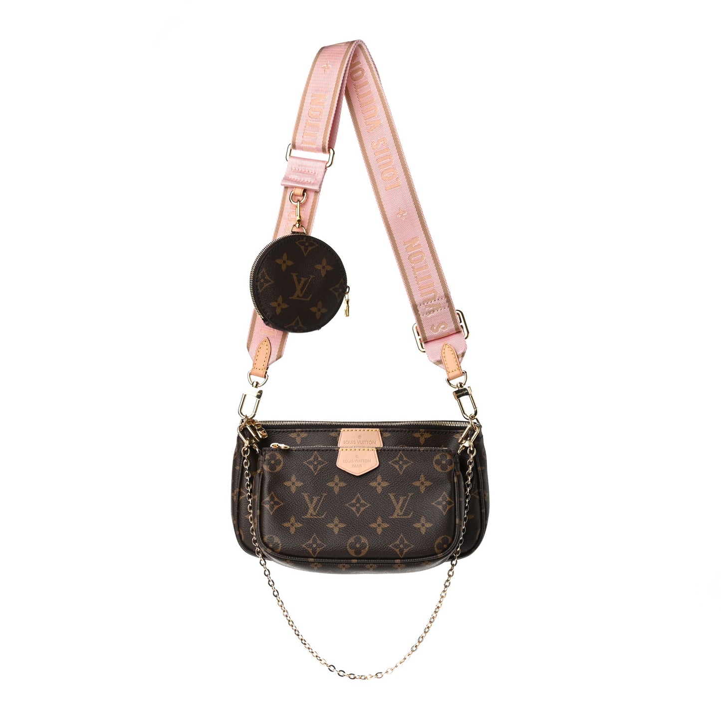 Monogram Multi Pochette Accessories Rose Clair
