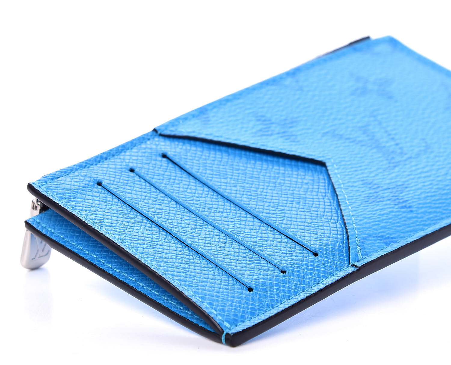 Louis Vuitton Taigarama Coin Card Holder Blue Lagoon 6 of 7