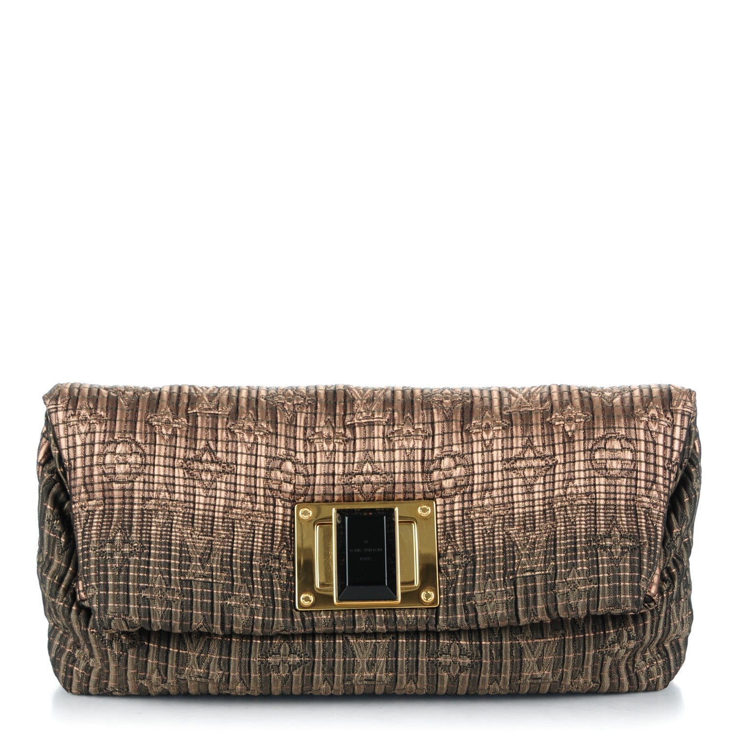 Louis Vuitton Jacquard Quilted Monogram Altair Clutch Bronze 1 of 7