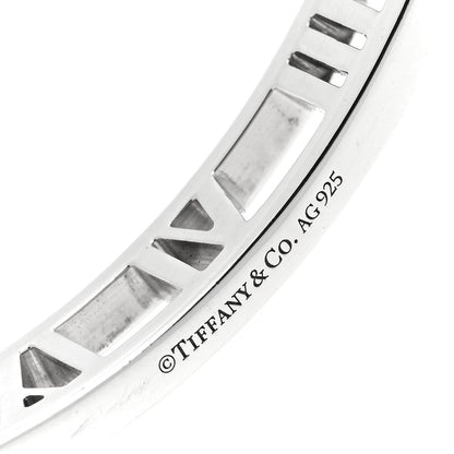 Tiffany Sterling Silver Narrow Atlas Open Bangle Bracelet 4 of 4