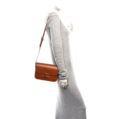 Celine Natural Calfskin Medium Triomphe Tan 2 of 10