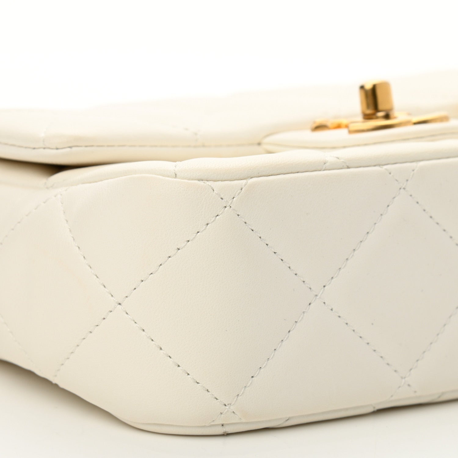 Chanel Lambskin Quilted Mini My Perfect Flap White 9 of 11