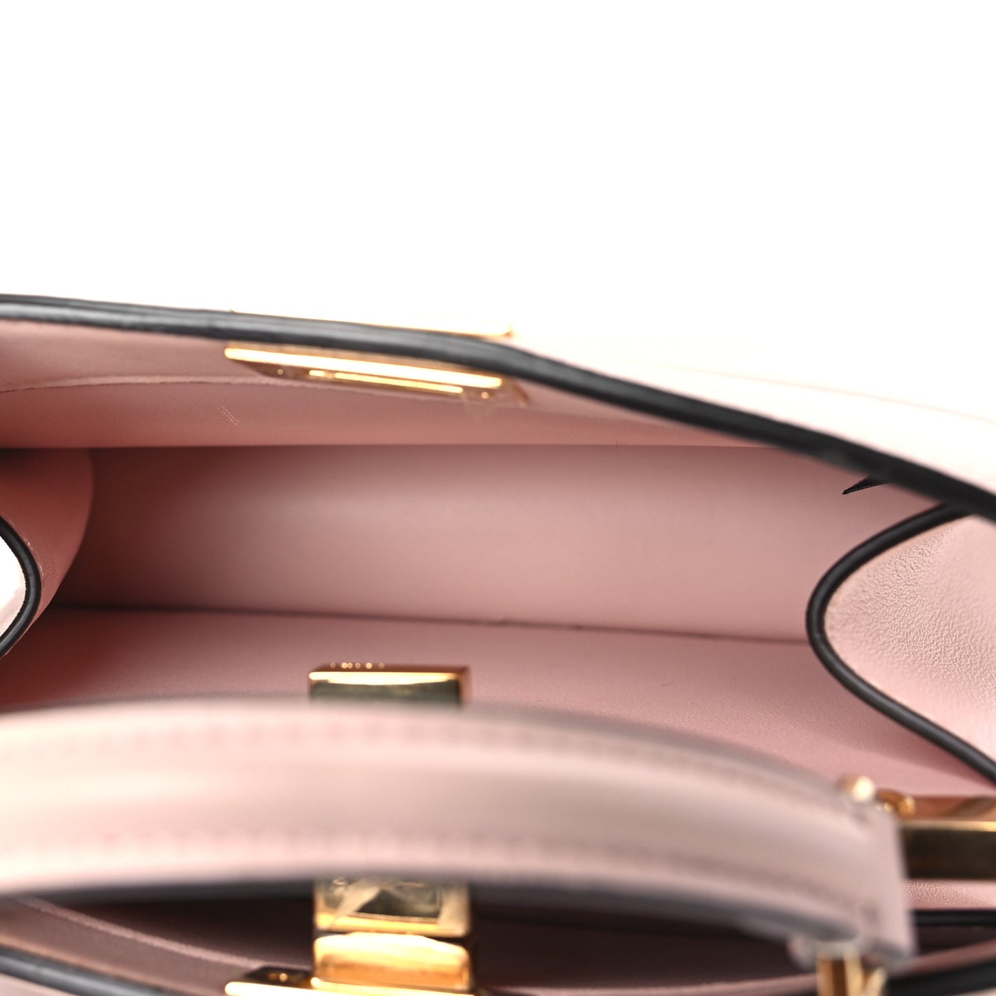 Shiny Nappa Petite Peekaboo I SEE U Satchel Rosa Confetto