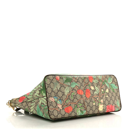 Gucci Soft GG Supreme Monogram Tian Medium Crossbody Tote Beige Multicolor New Acero 4 of 9