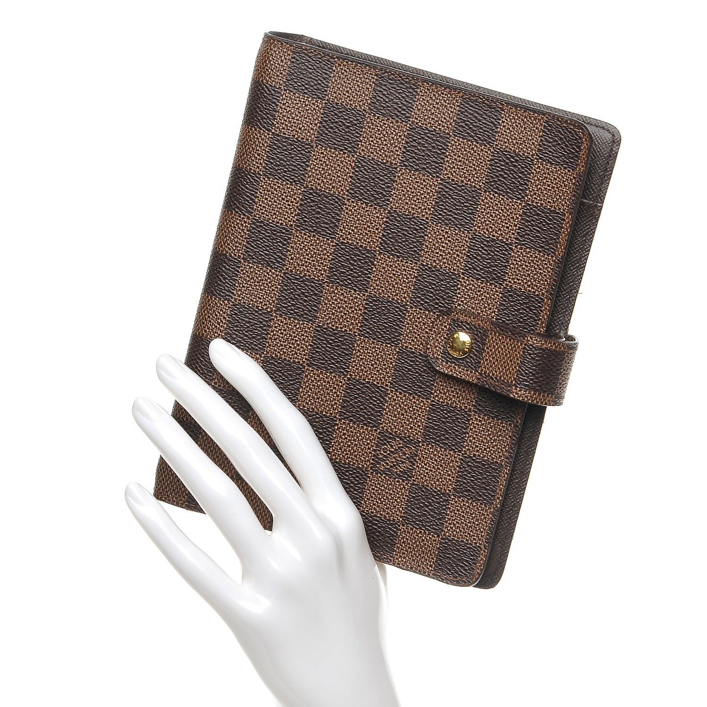 Damier Ebene Medium Ring Agenda Cover