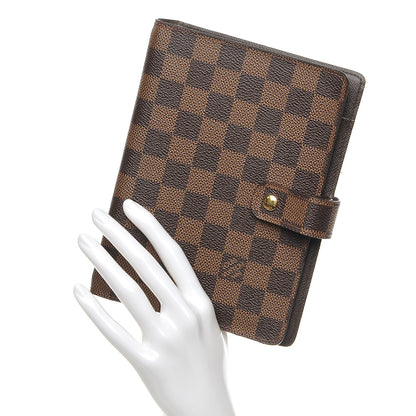 Louis Vuitton Damier Ebene Medium Ring Agenda Cover 2 of 8