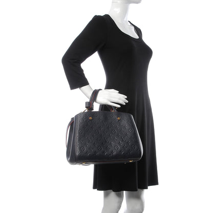 Louis Vuitton Empreinte Montaigne MM Marine Rouge 2 of 15