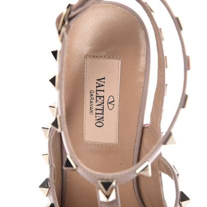 Valentino Garavani Nappa Rockstud Ankle Strap Pumps 37.5 Deep Cyclamin Poudre 7 of 9